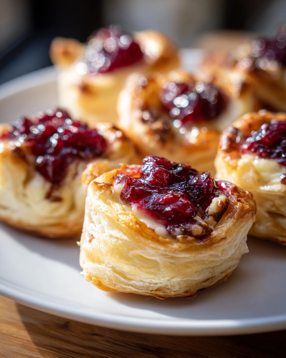 Baked Cranberry Brie Bites - detail 2