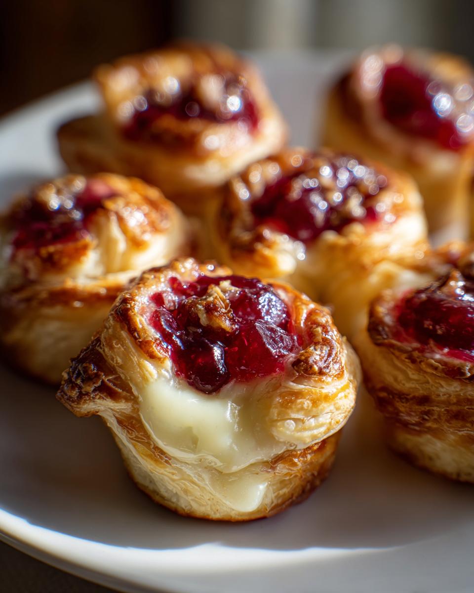 Baked Cranberry Brie Bites - detail 3