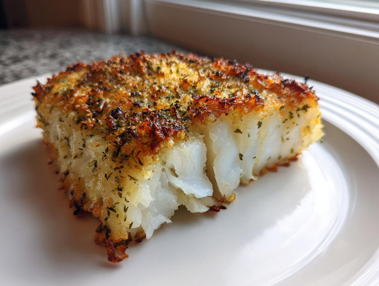 Baked Herb‑Crusted Cod