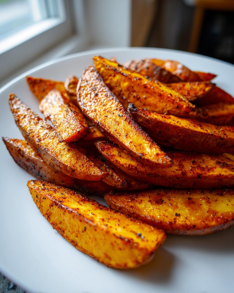 Baked Sweet Potato Wedges (Oil-Free) - detail 1