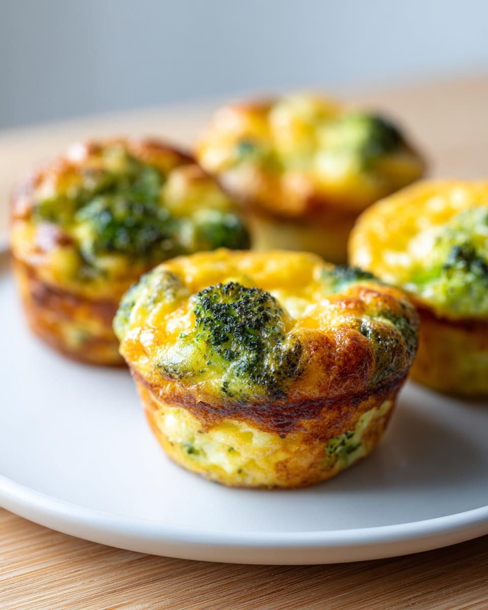 Broccoli Cheddar Baked Cups - detail 2