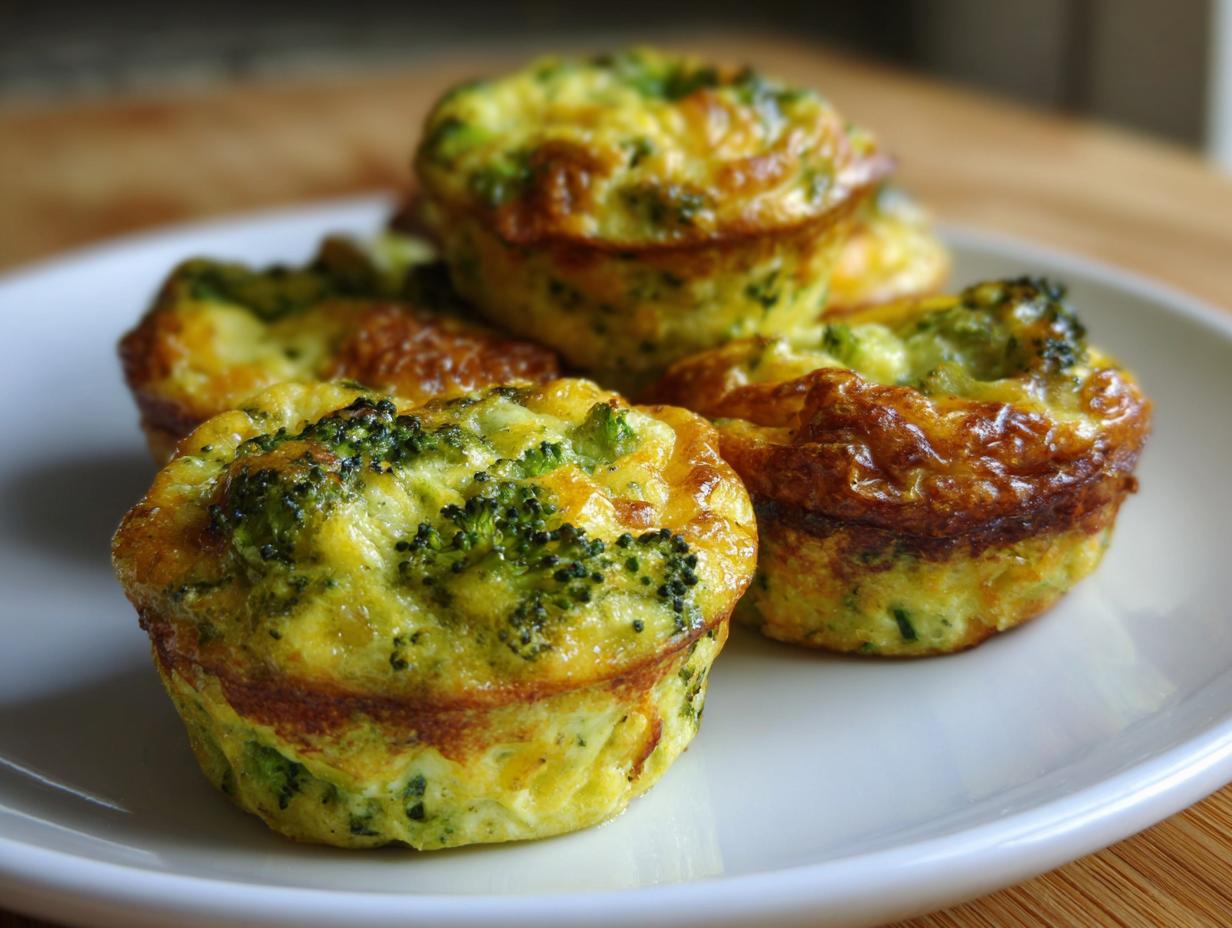 Broccoli Cheddar Baked Cups