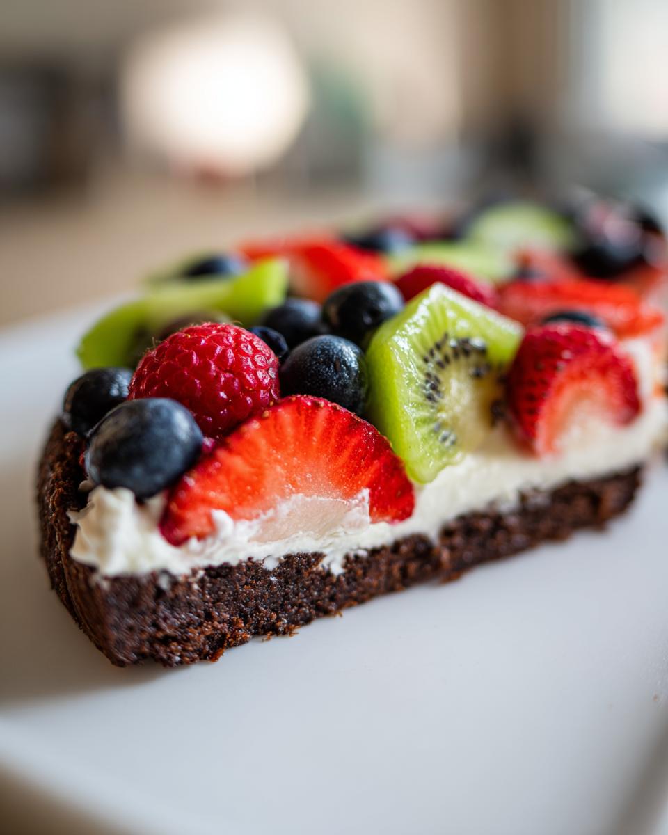 Brownie Fruit Pizza - detail 1