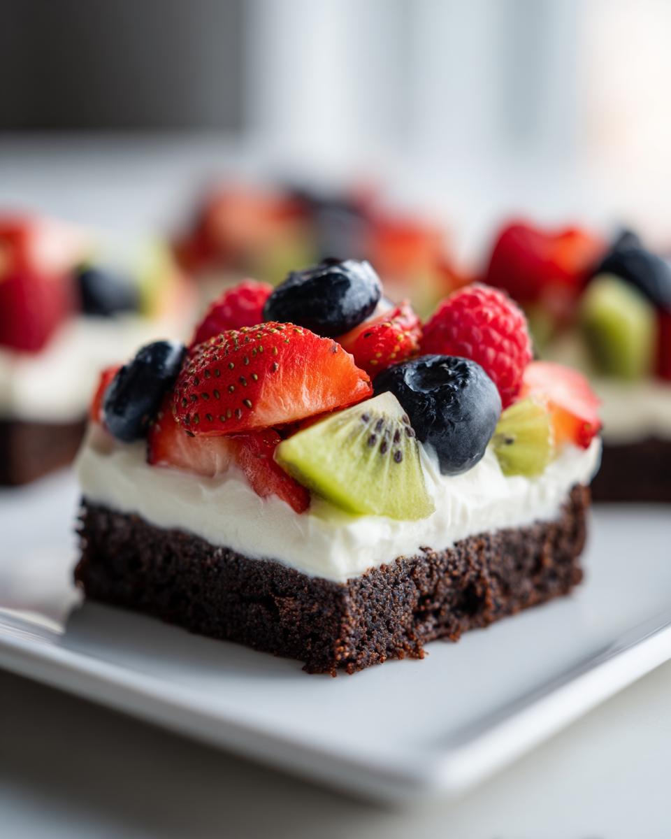 Brownie Fruit Pizza - detail 2