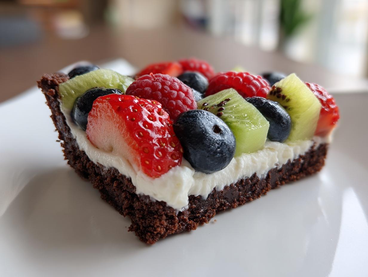Brownie Fruit Pizza