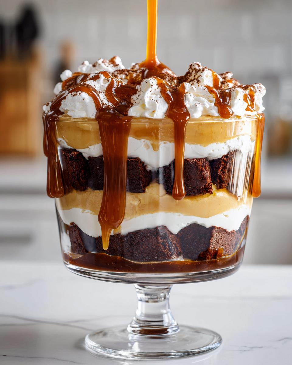 Caramel Cheesecake Brownie Trifle Delight - detail 2
