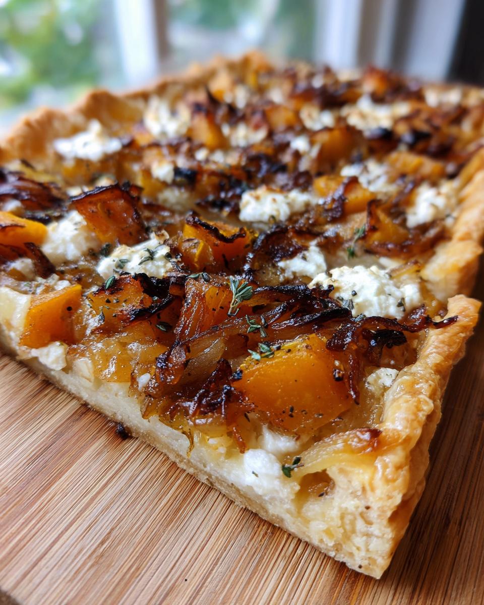 Caramelized Onion Butternut Squash Tart - detail 1