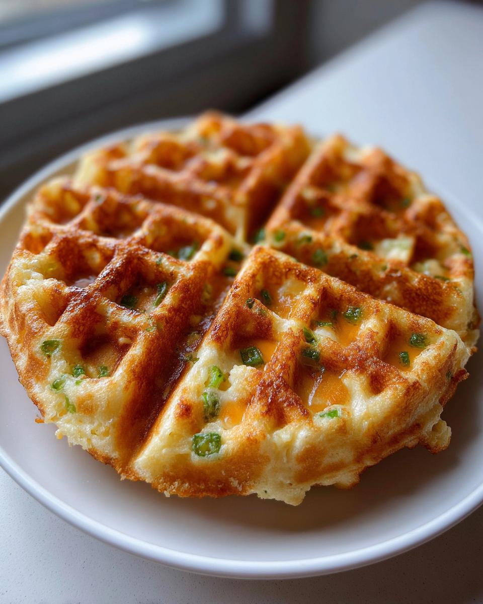 Cheddar Jalapeño Cornbread Waffles - detail 2