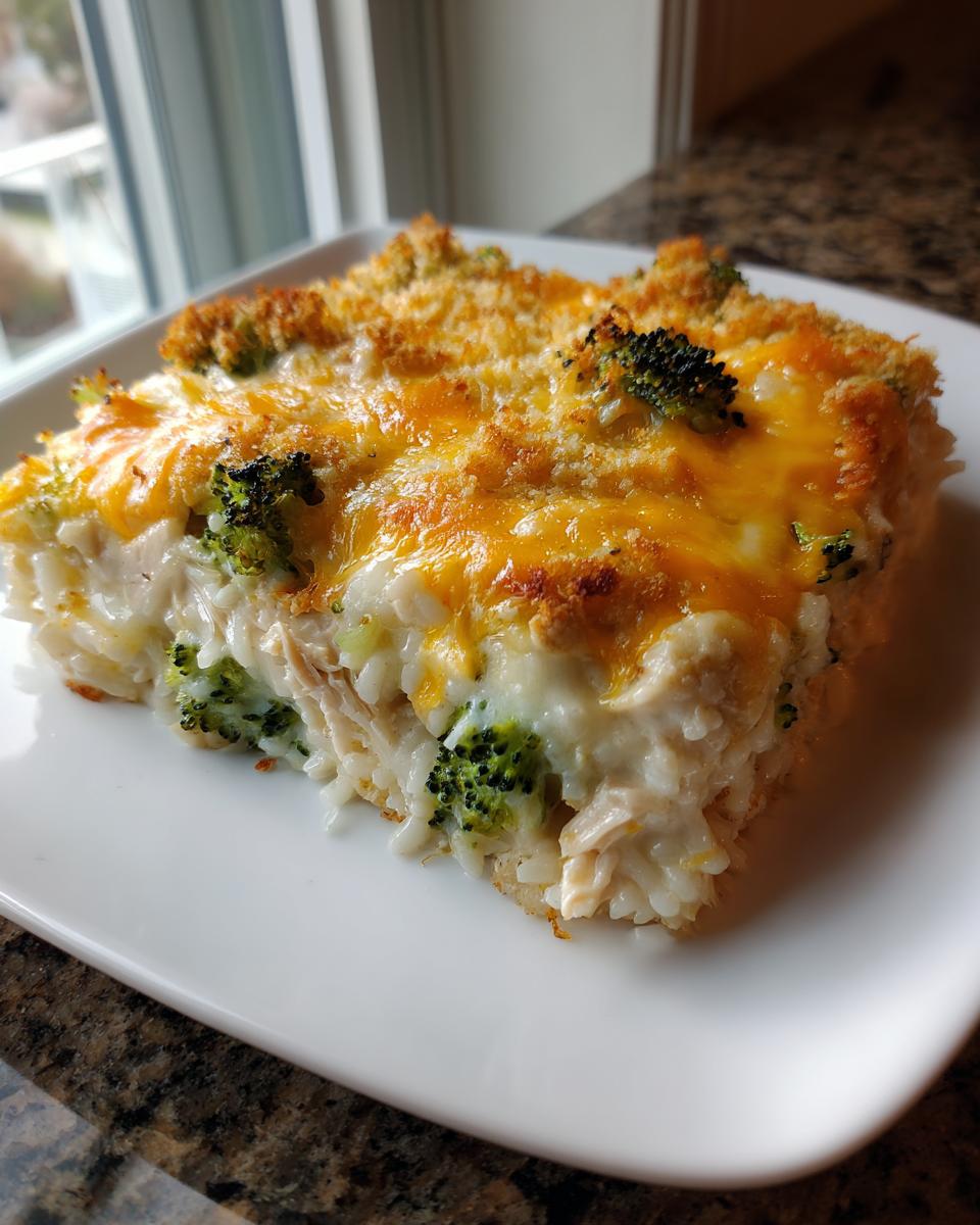 Cheesy Broccoli Chicken Casserole (Mama’s on a Budget - detail 1
