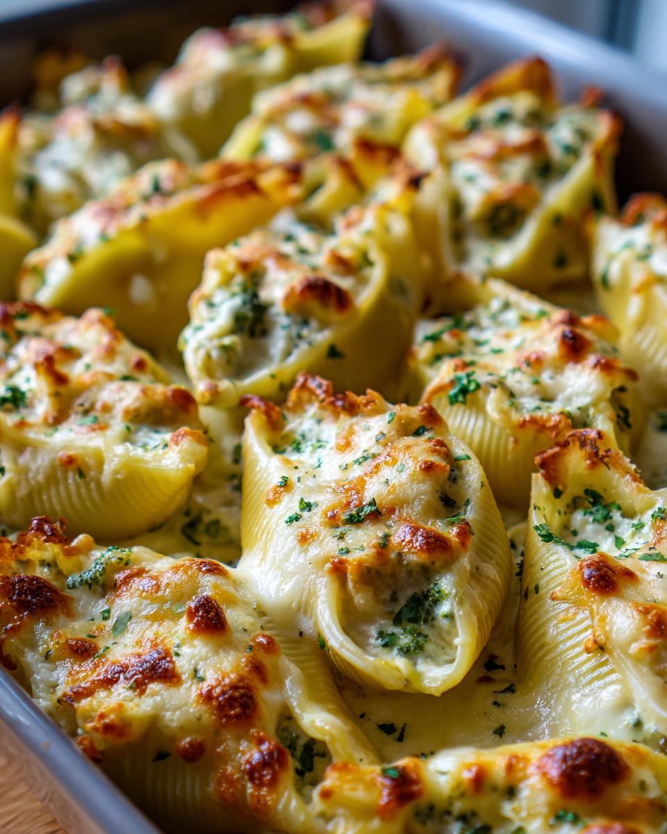 Chicken & Broccoli Alfredo Stuffed Shells - detail 1