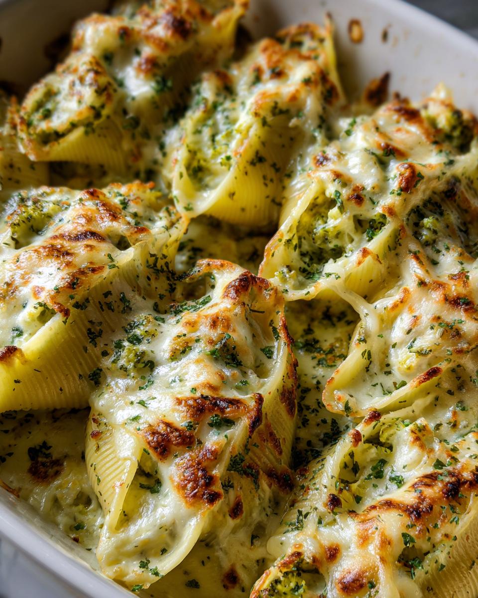 Chicken & Broccoli Alfredo Stuffed Shells - detail 2