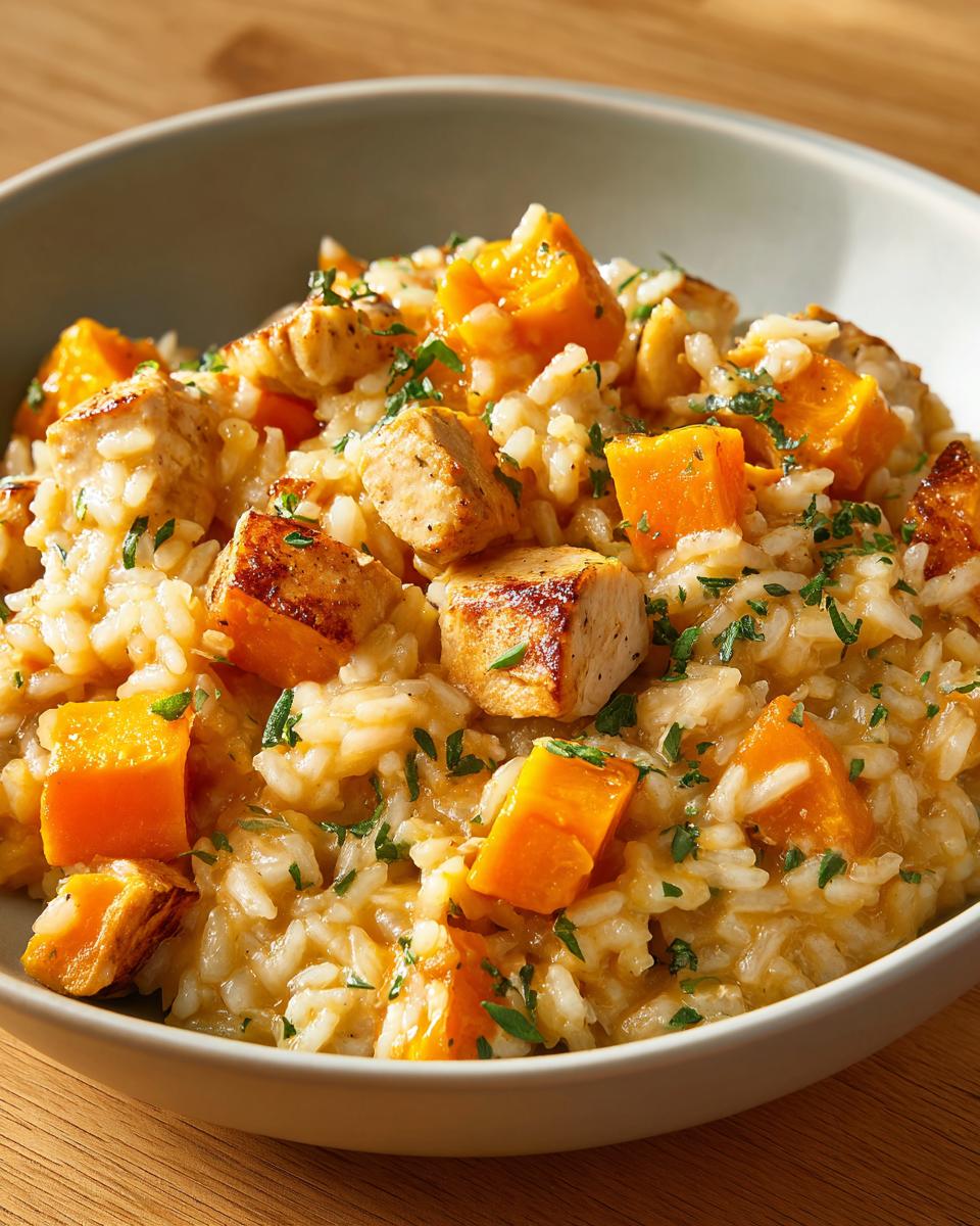 Chicken and Pumpkin Risotto - detail 1