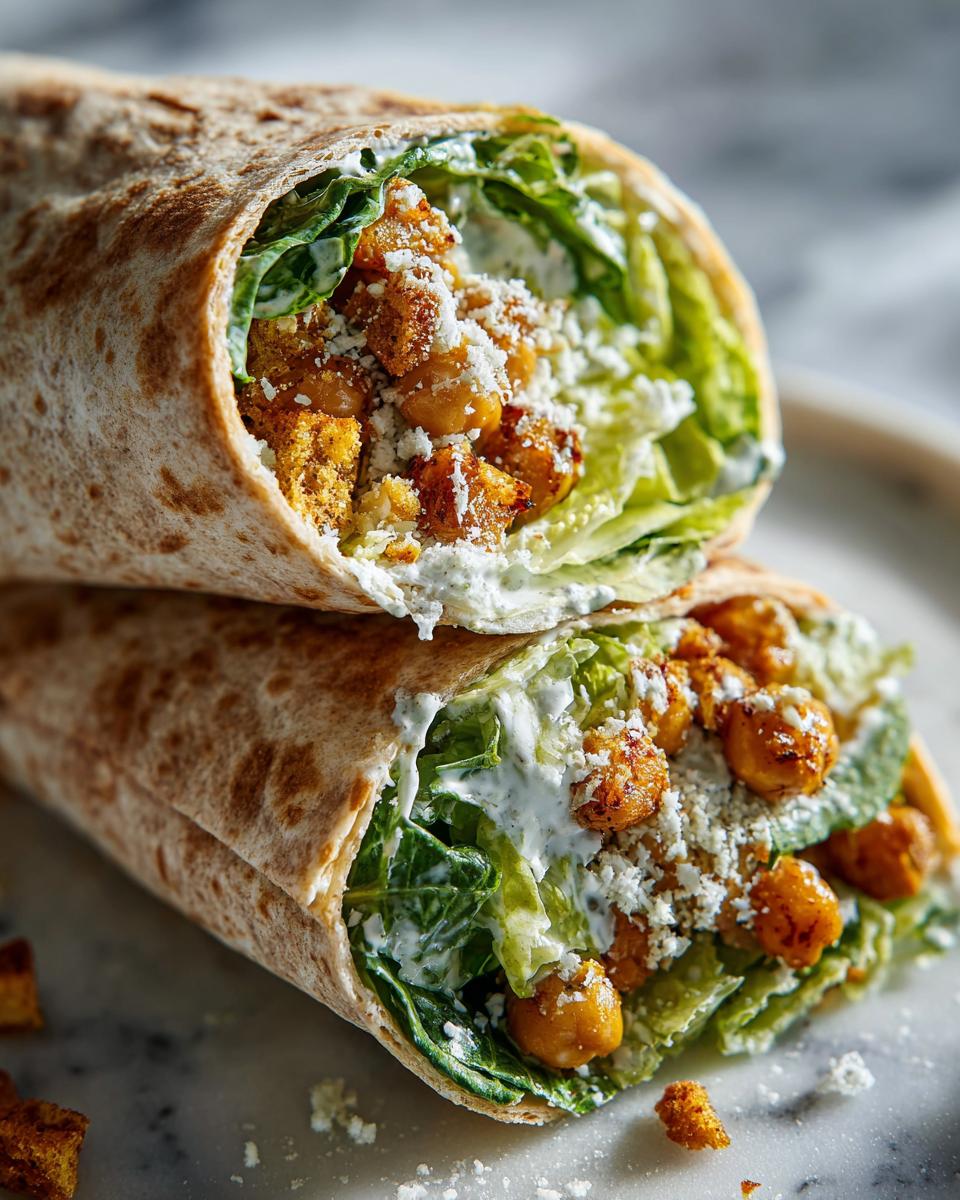 Chickpea Caesar Salad Wraps - detail 1