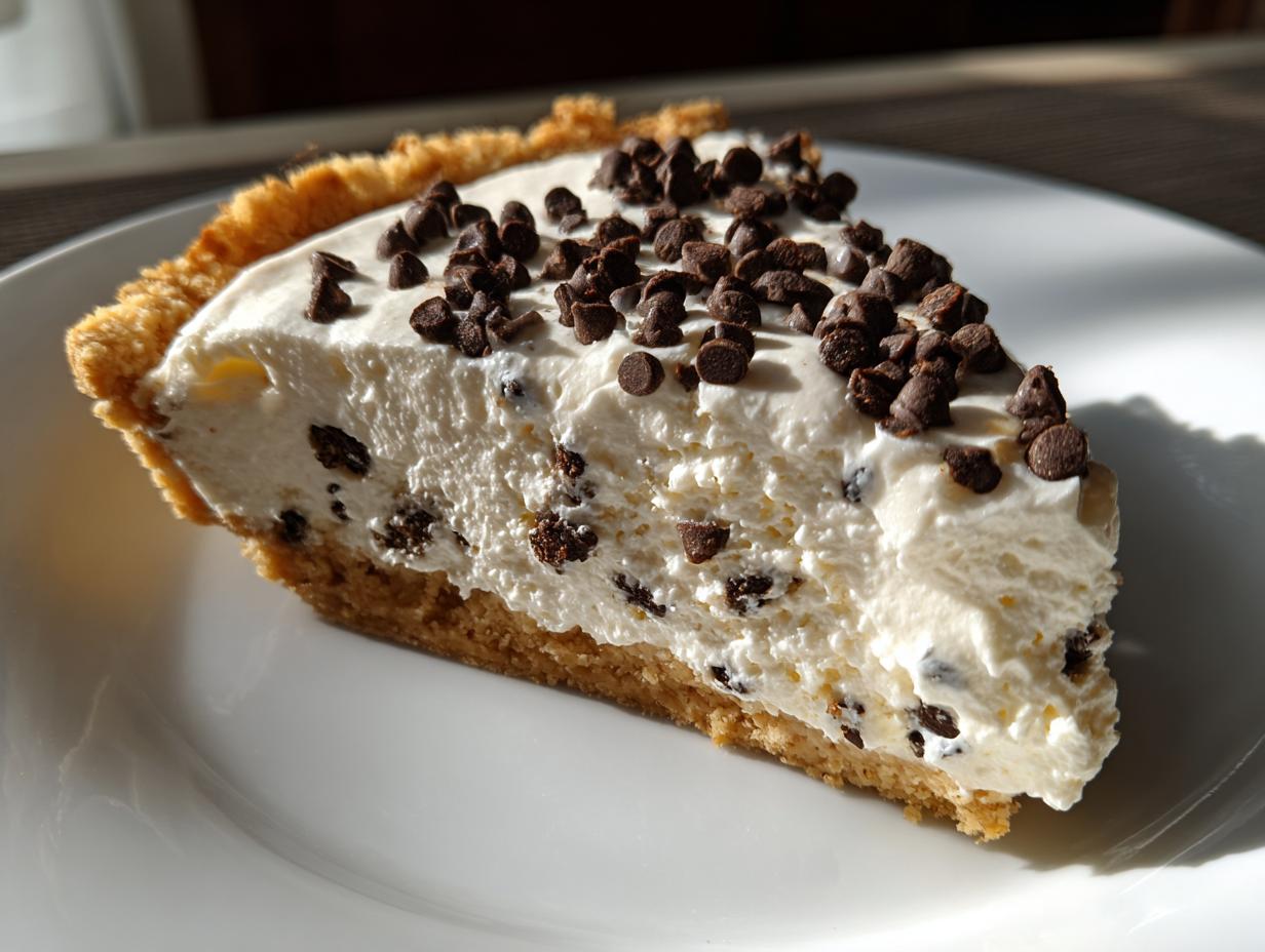 Chocolate Chip Cannoli Pie