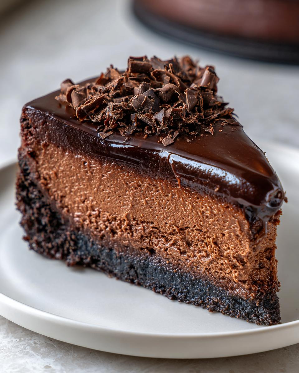 Chocolate Fudge Truffle Cheesecake - detail 1