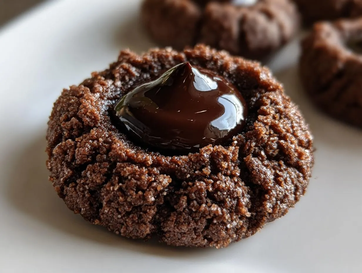 Chocolate Thumbprint Cookies
