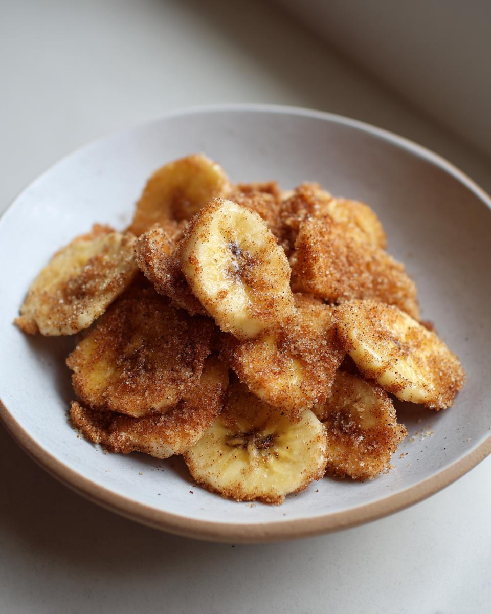 Cinnamon-Sugar Air Fryer Banana Chips - detail 2