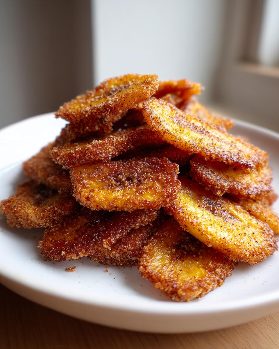 Cinnamon-Sugar Air Fryer Banana Chips - detail 3