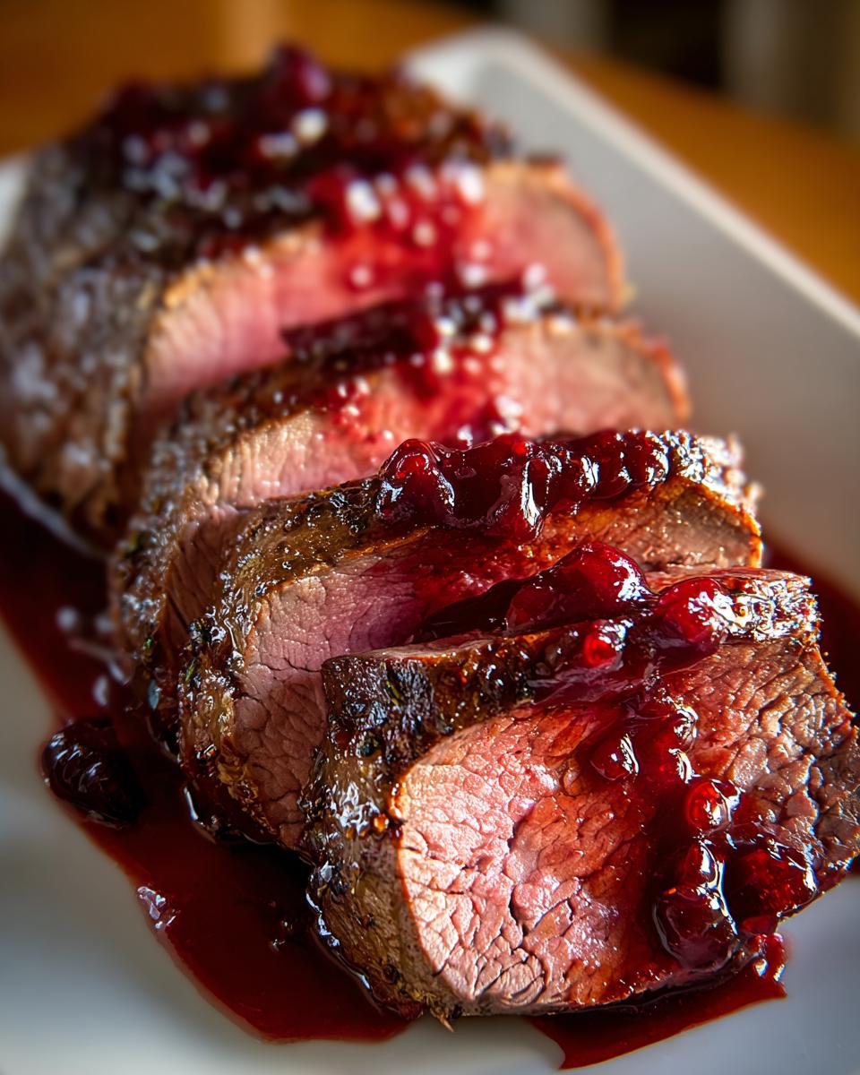 Cranberry Glazed Beef Tenderloin - detail 1