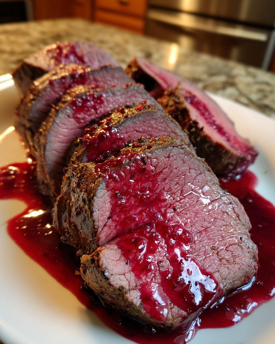 Cranberry Glazed Beef Tenderloin - detail 2