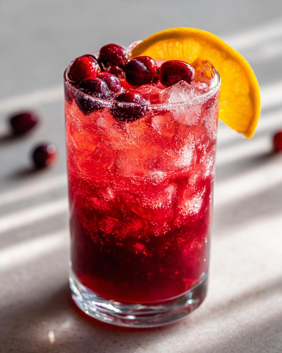 Cranberry Orange Bourbon Fizz - detail 2