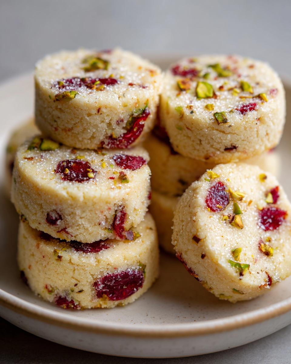 Cranberry Pistachio Shortbread - detail 2
