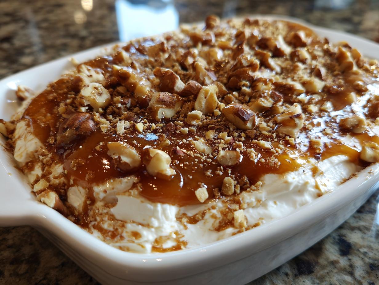 Cream Cheese Caramel Apple Dip with Toffee Bits 2026