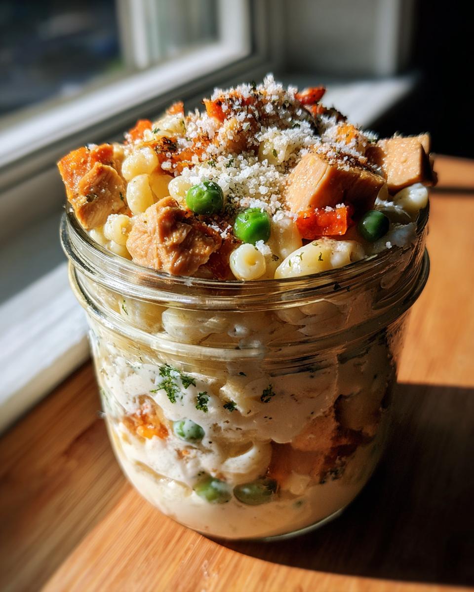 Creamy High-Protein Chicken Alfredo (Meal Prep Jars!) - detail 1