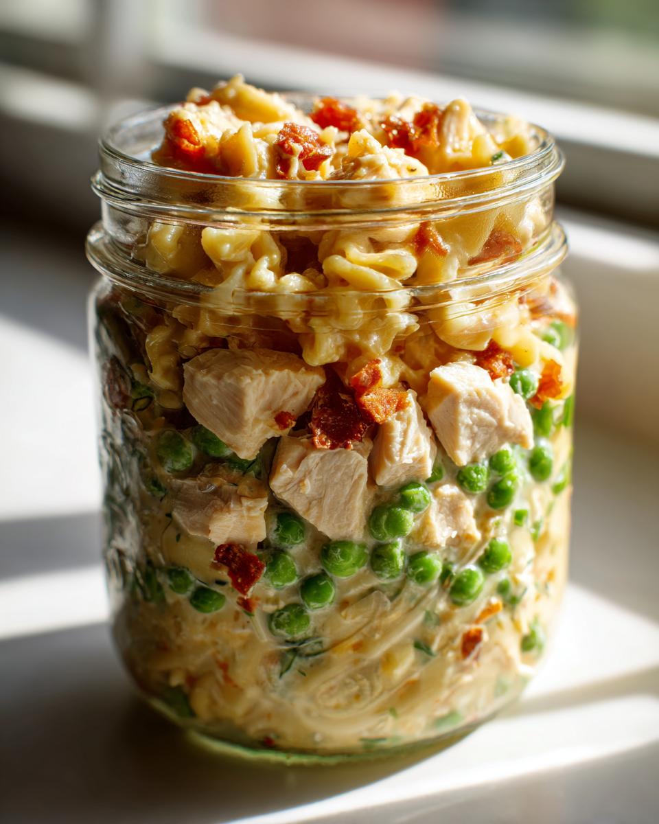 Creamy High-Protein Chicken Alfredo (Meal Prep Jars!) - detail 2