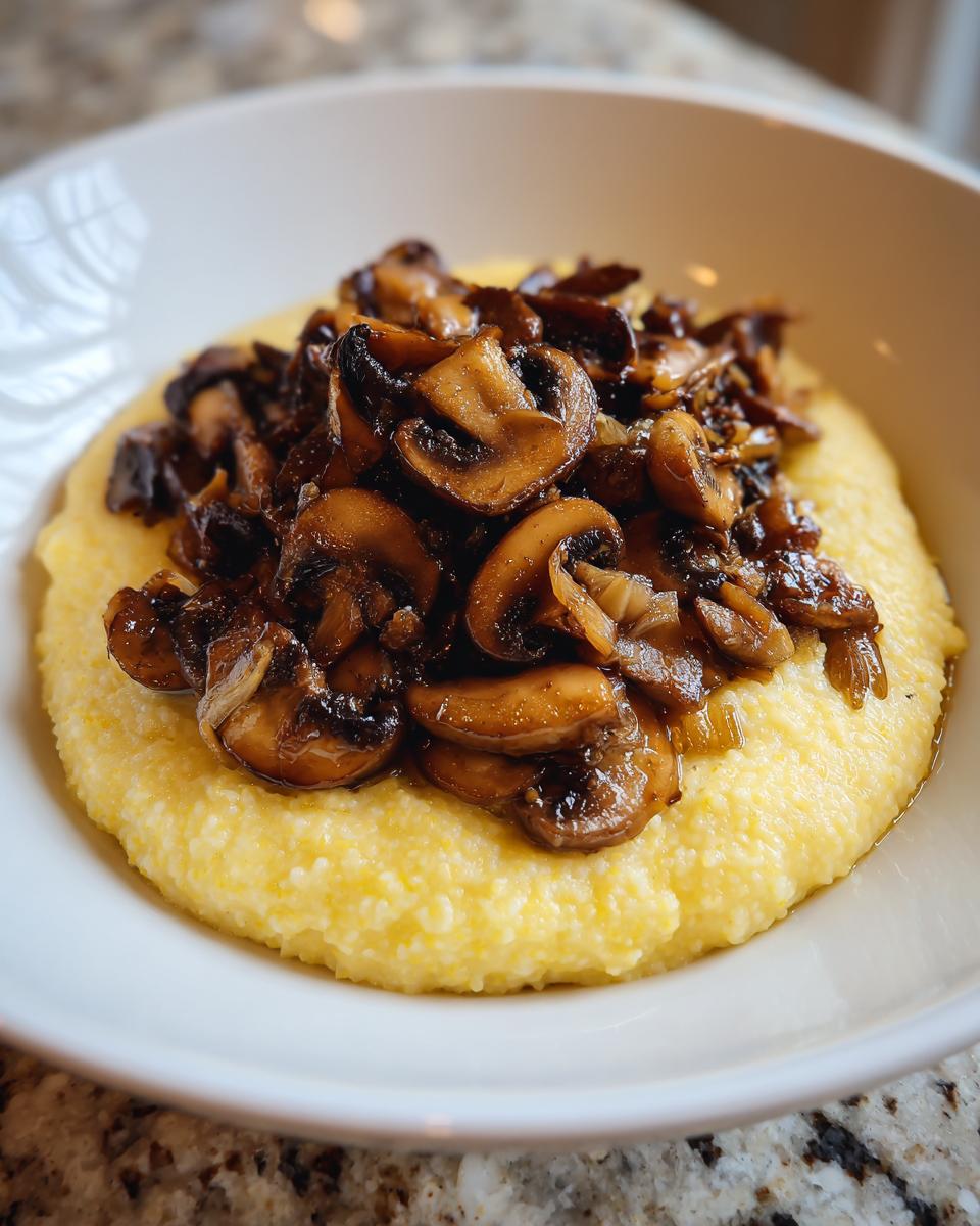 Creamy Polenta with Mushrooms - detail 1