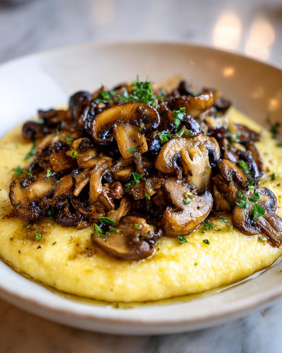 Creamy Polenta with Mushrooms - detail 3
