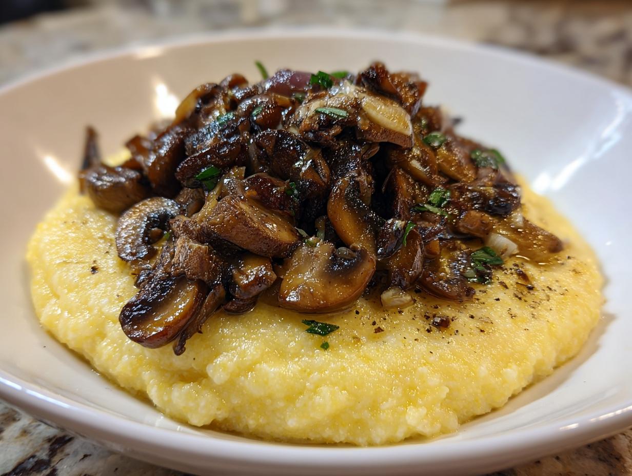 Creamy Polenta with Mushrooms