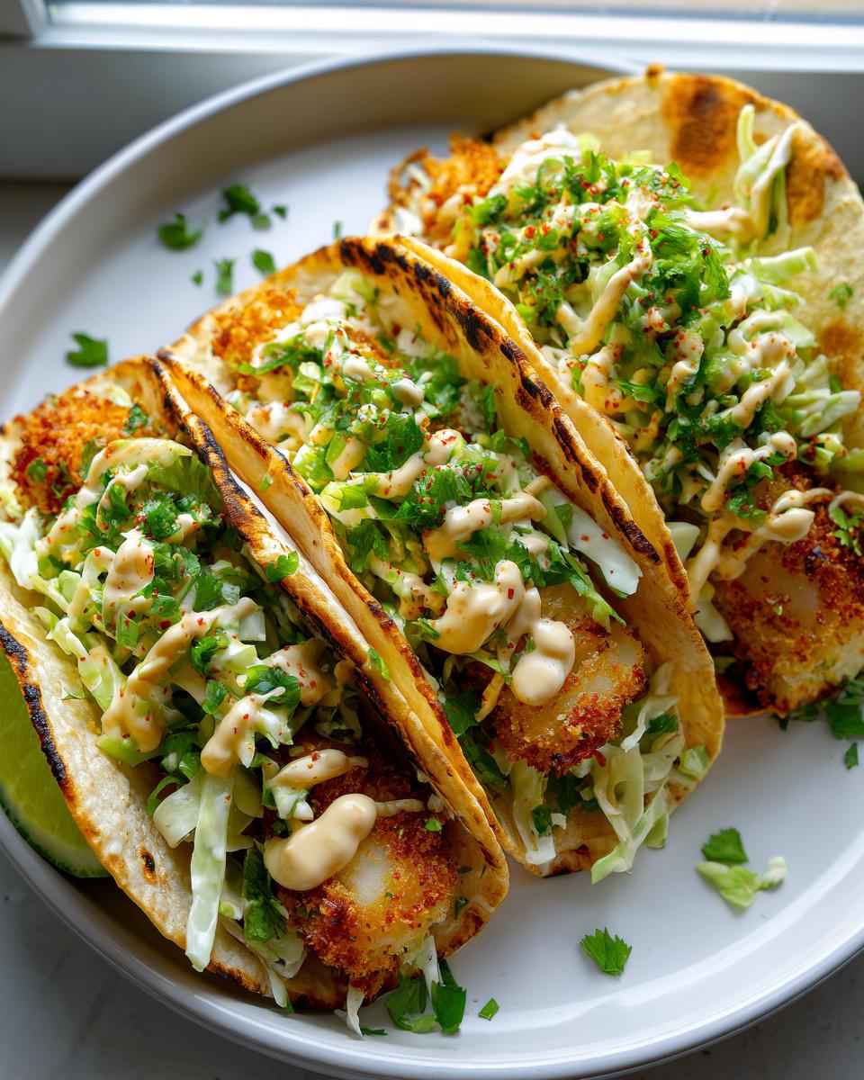 Crispy Baked Fish Tacos - detail 1