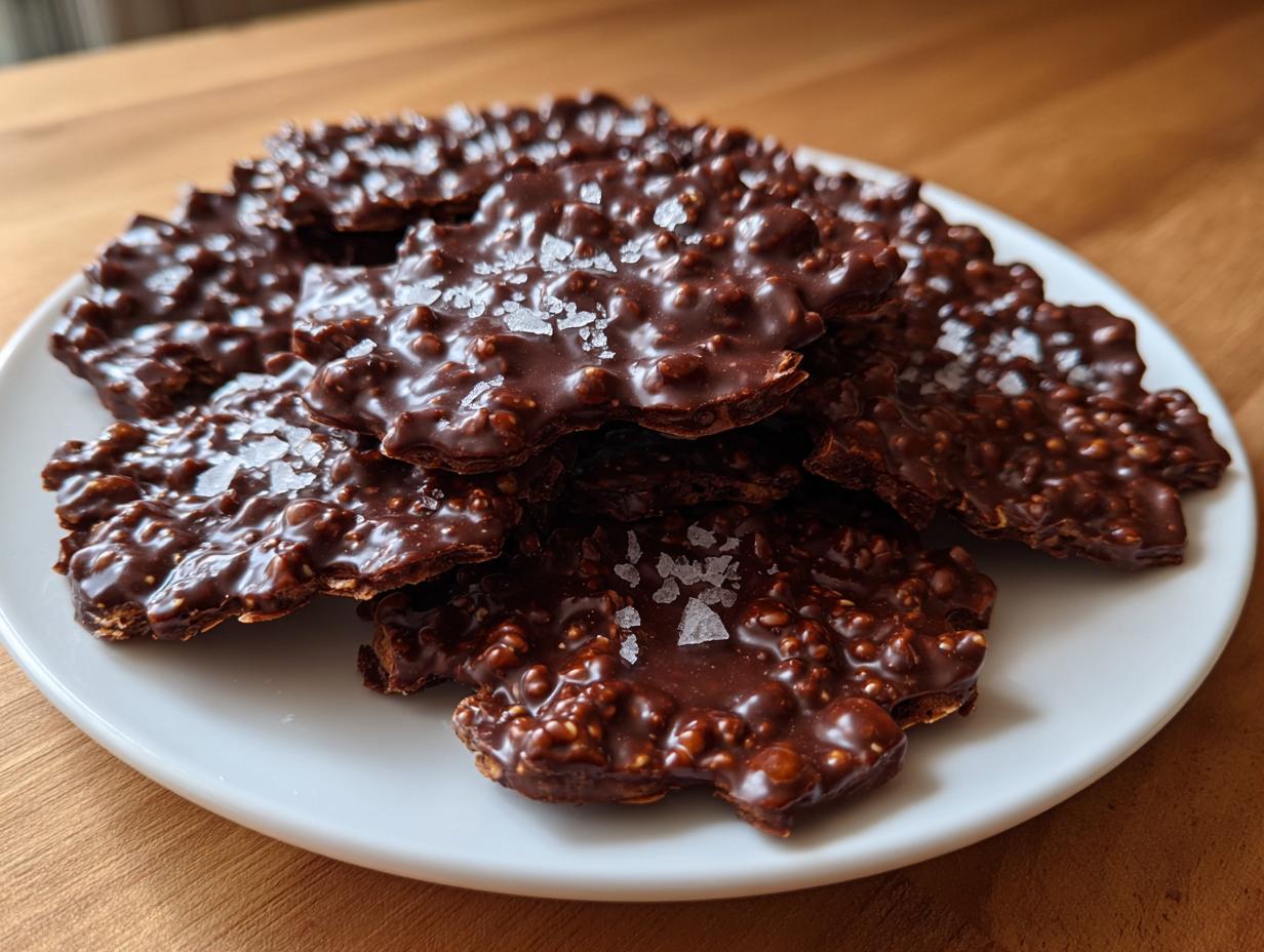 Dark Chocolate Quinoa Crisps