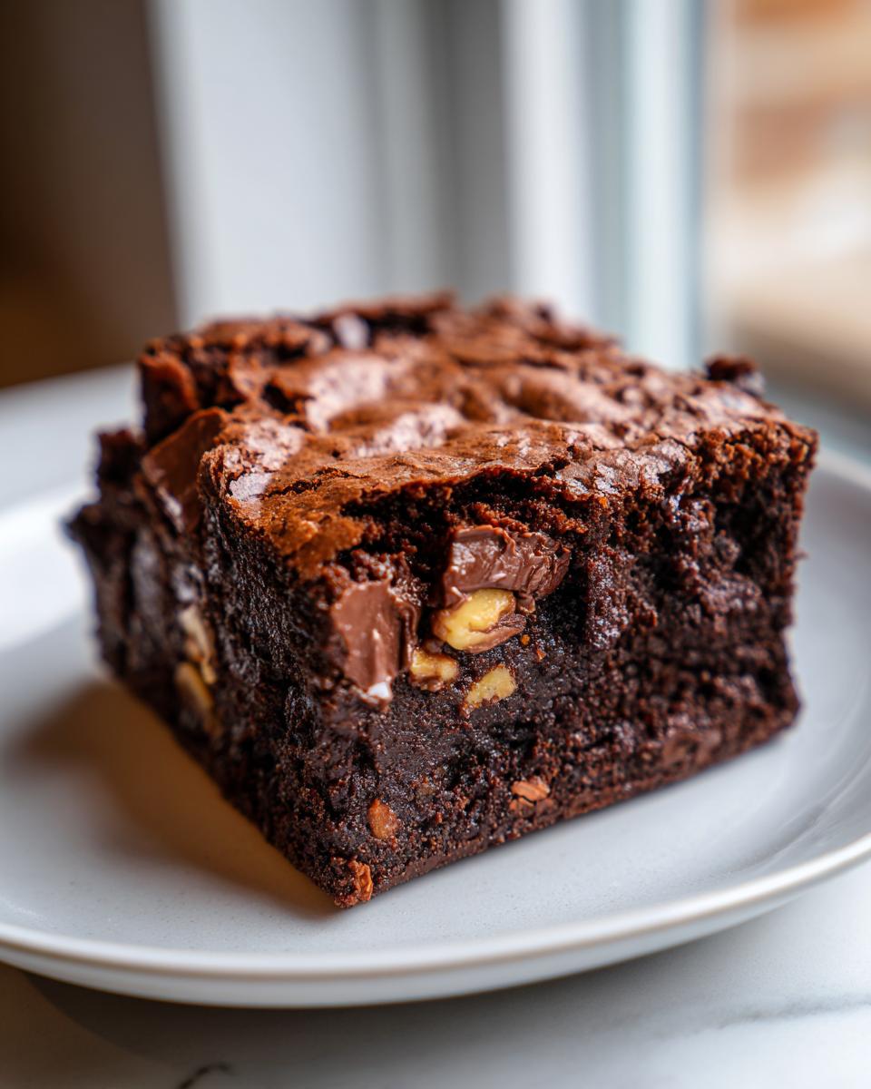 Eggless Chocolate Fudge Brownies - detail 2