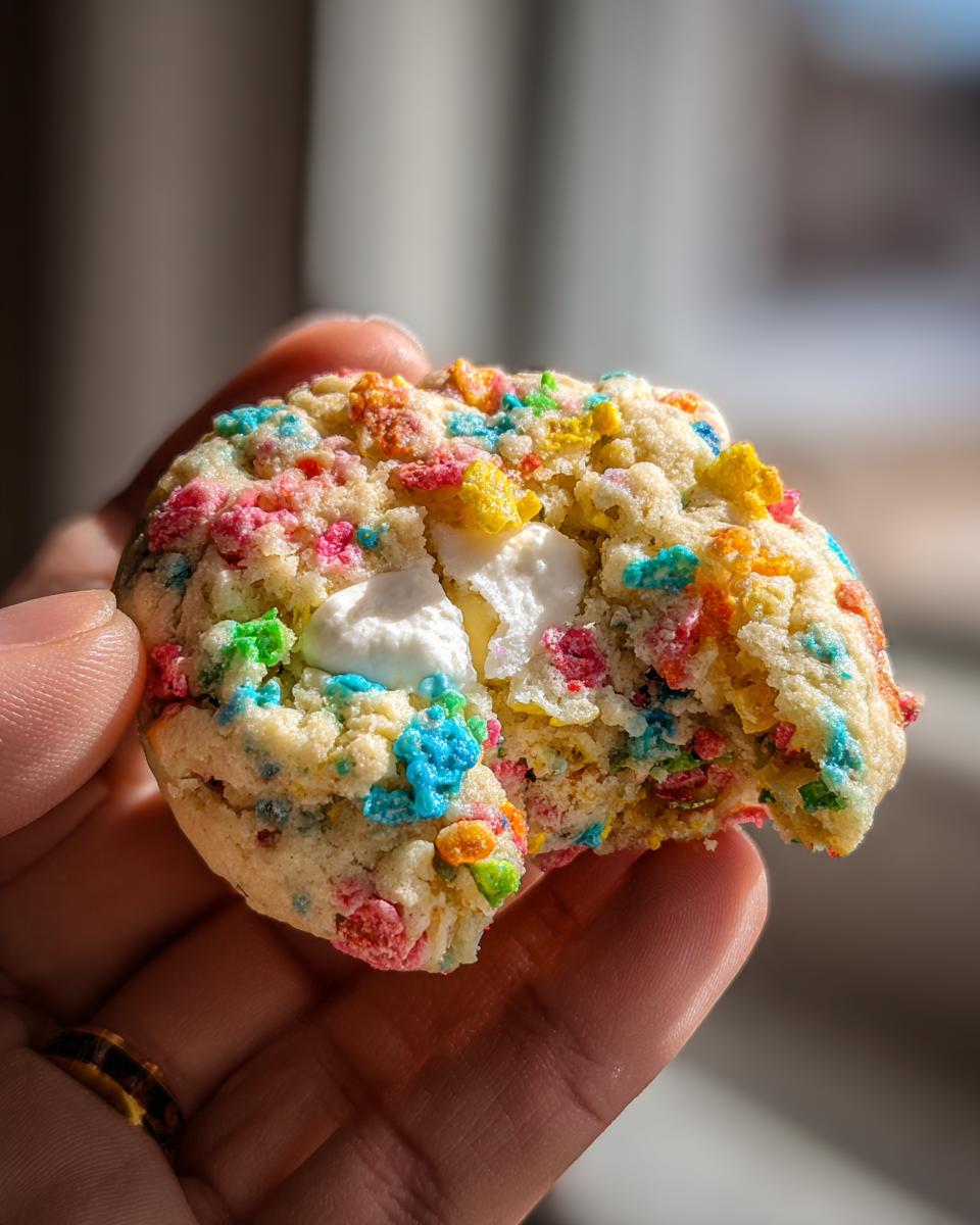 Fruity Pebble Marshmallow Cookies - detail 1