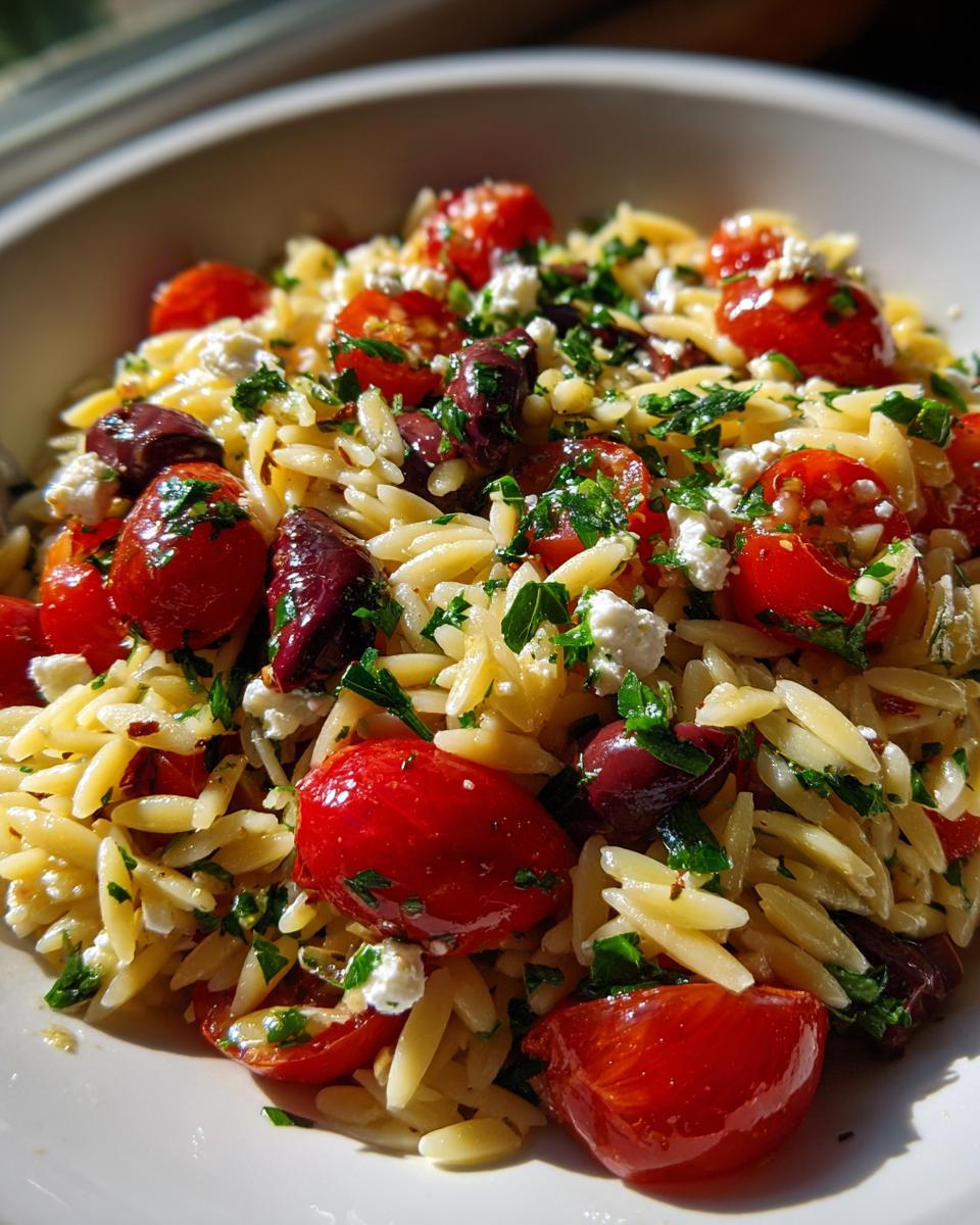 Greek Orzo Pasta Salad - detail 2