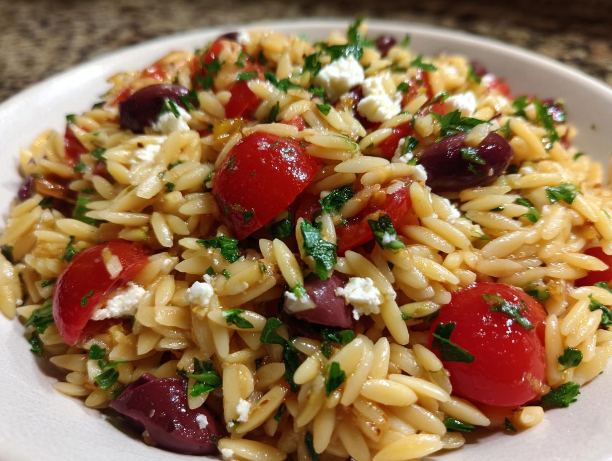 Greek Orzo Pasta Salad