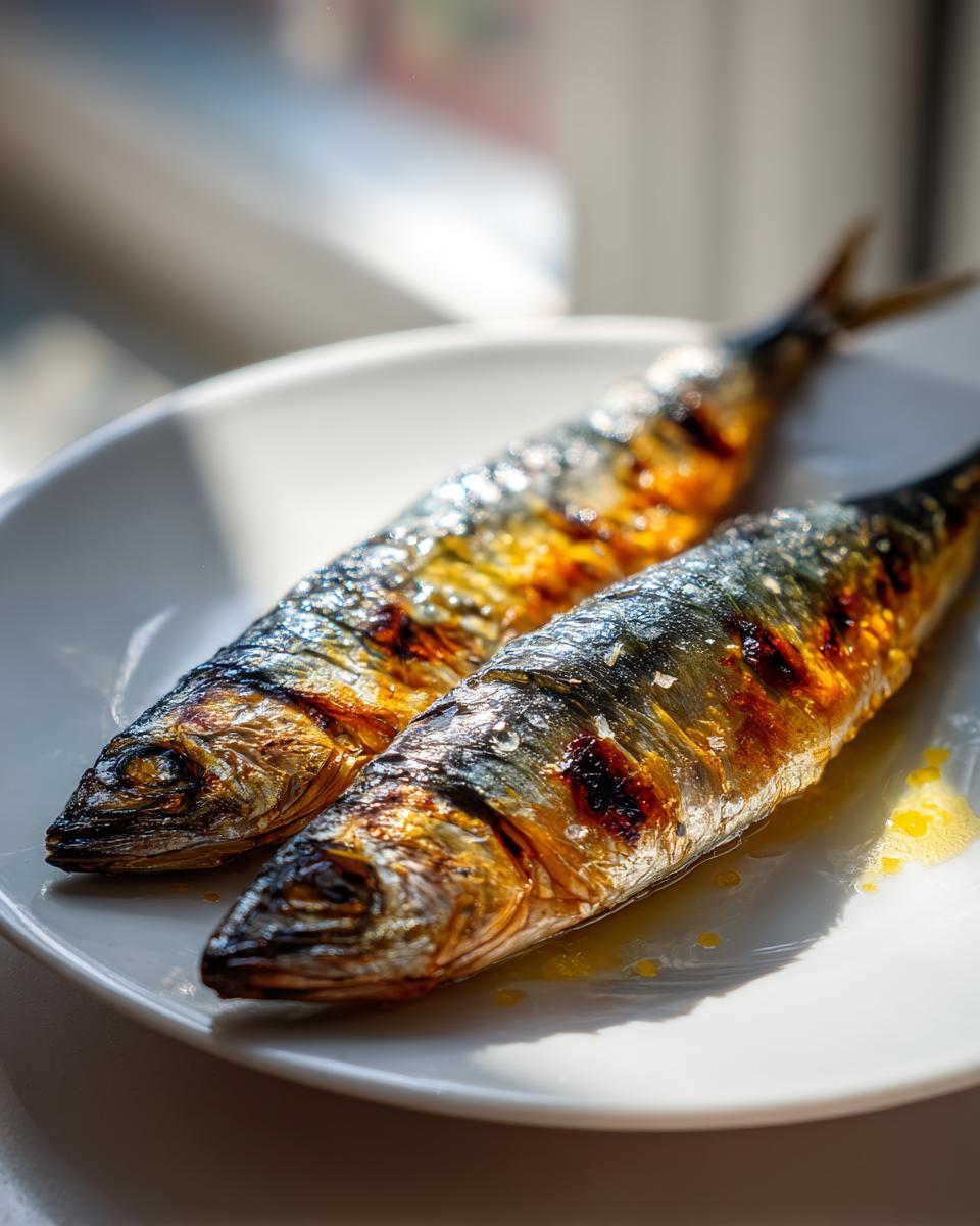 5 Minute Grilled Sardines with Lemon Wow