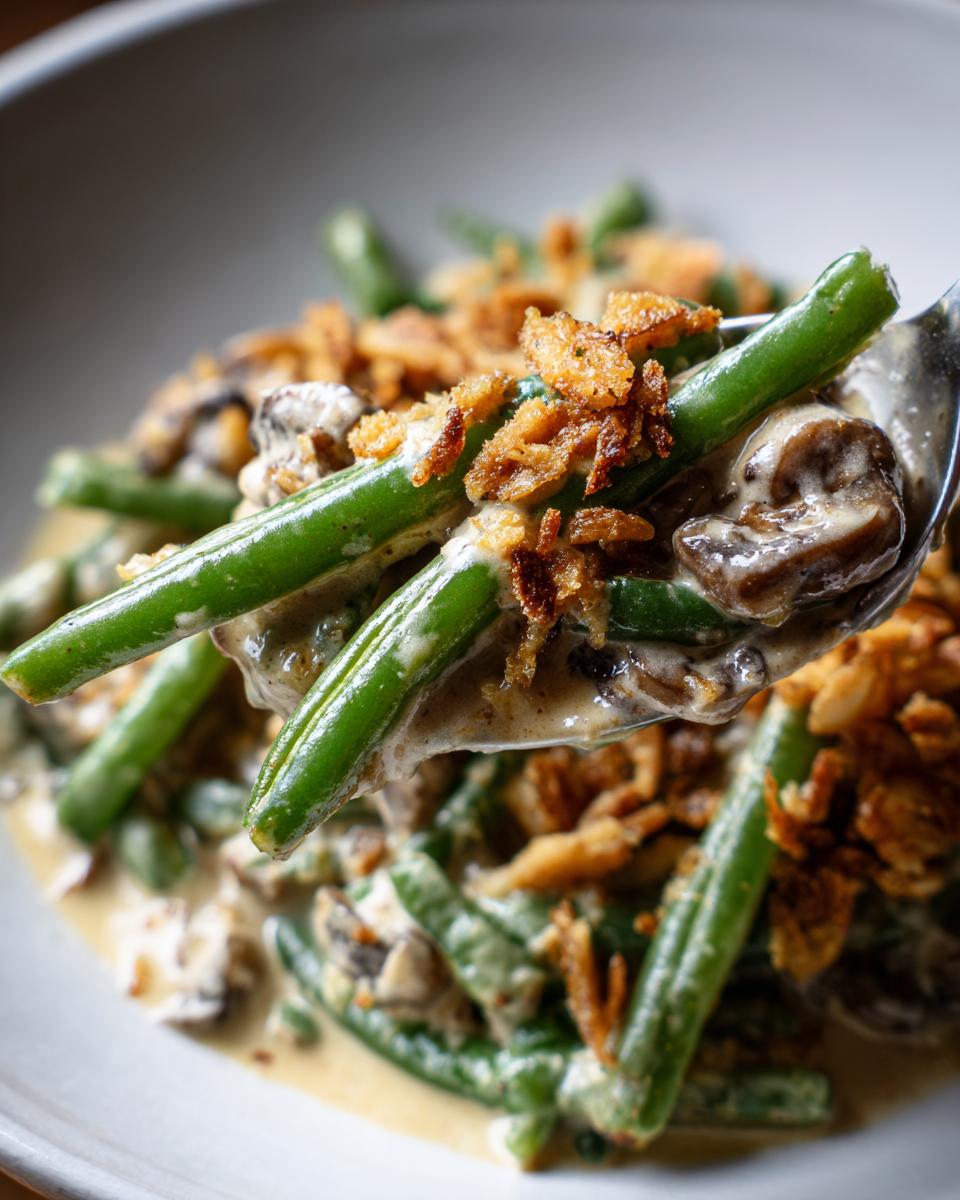 Healthy Green Bean Casserole - detail 2