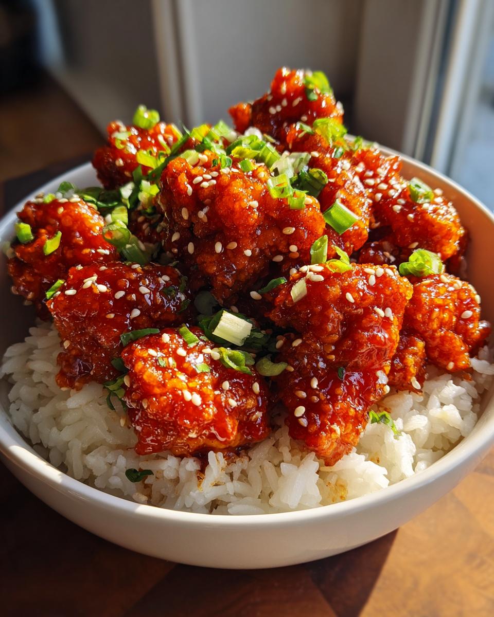 High Protein Korean Popcorn Chicken Bowl (Crispy & Sweet-Spicy) - detail 1
