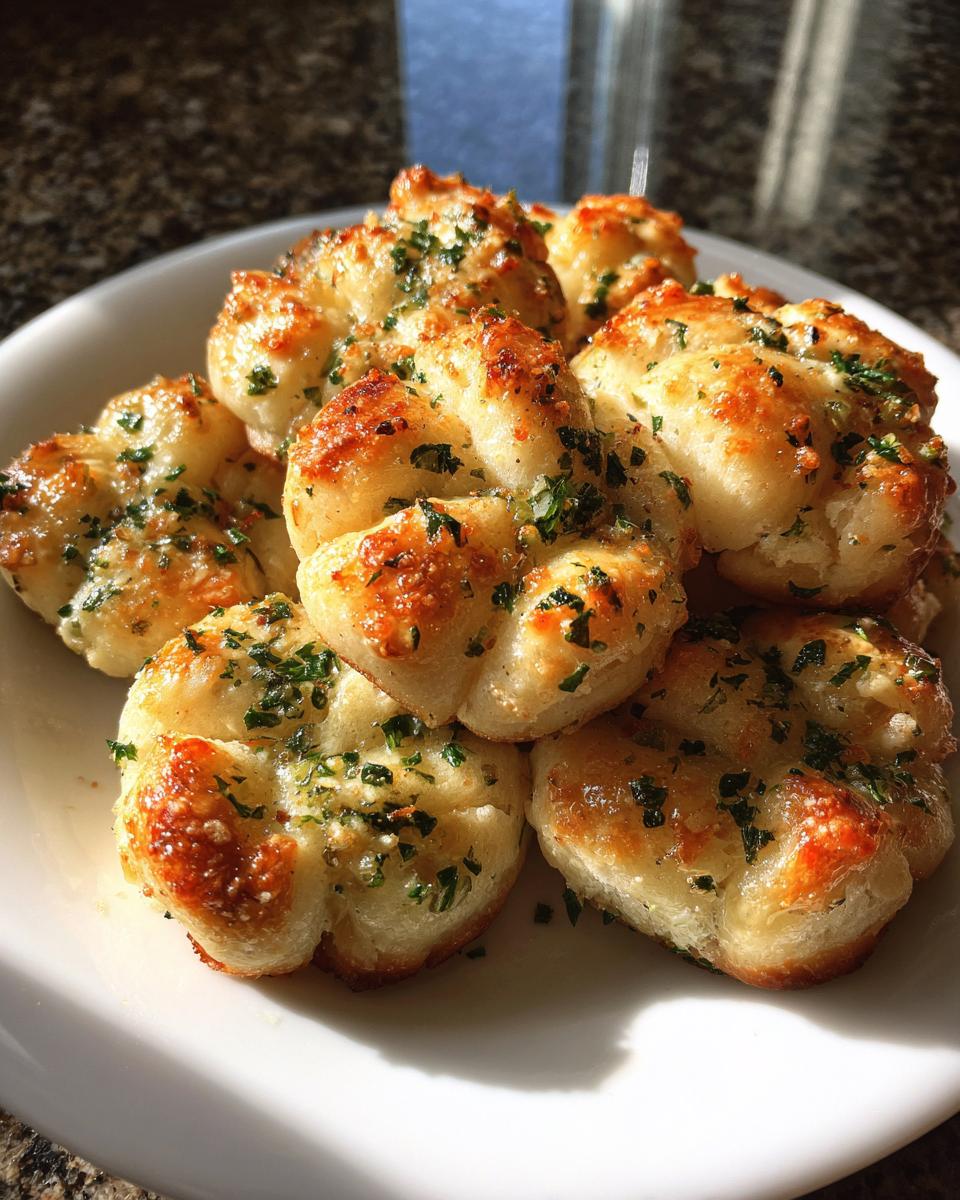 Homemade Garlic Knots - detail 2