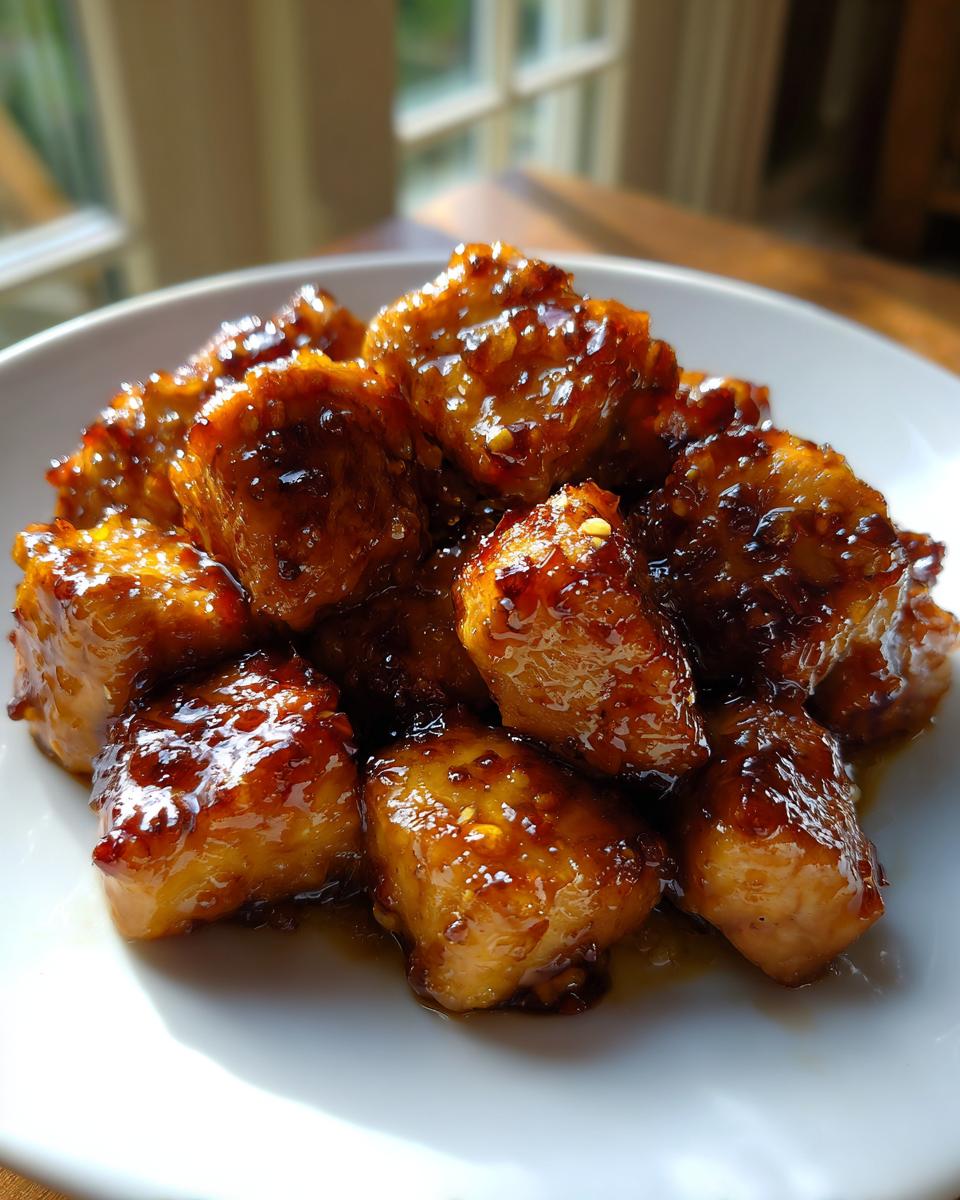 Honey Butter Garlic Glazed Salmon Bites - detail 1