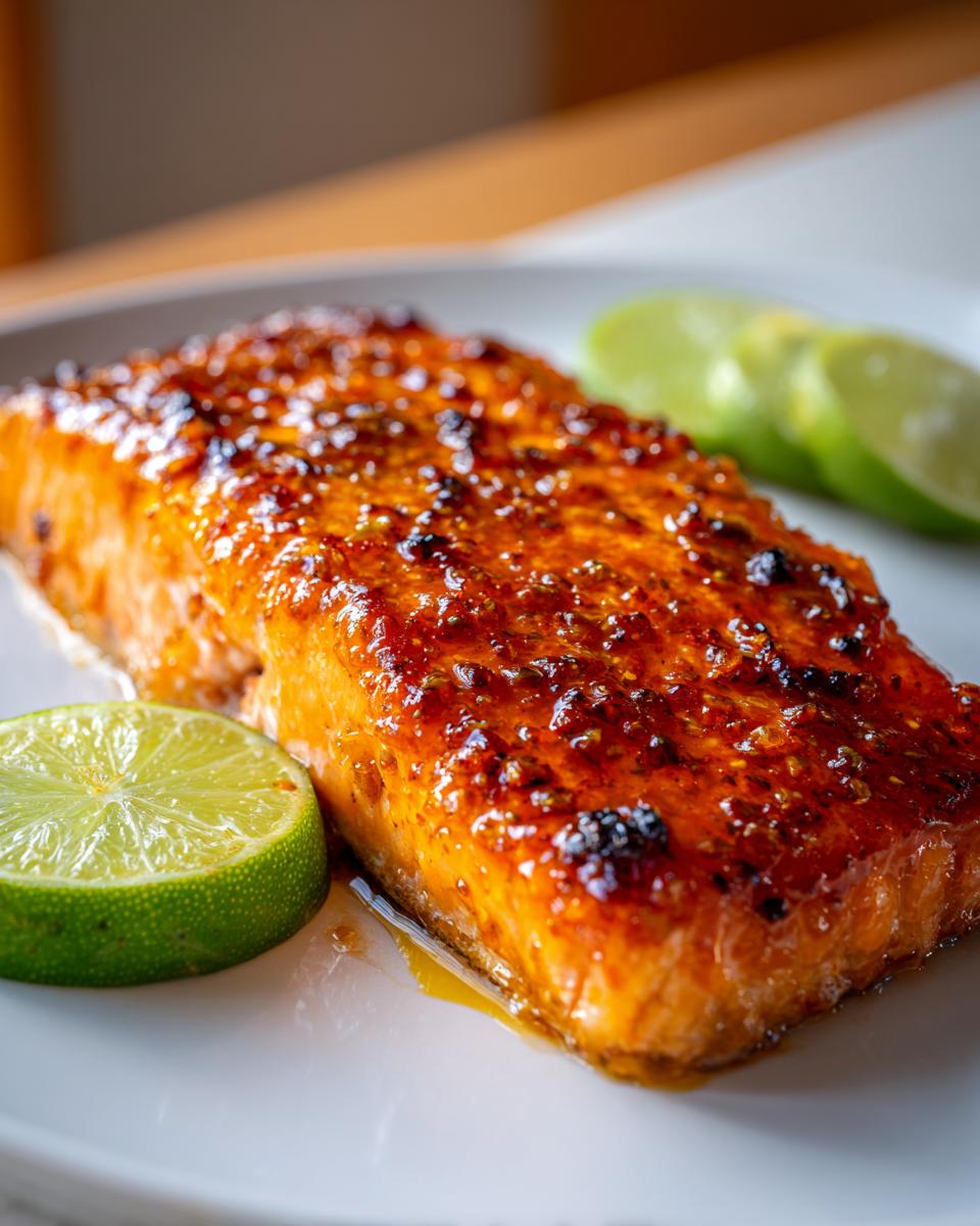 Honey Lime Glazed Salmon - detail 2