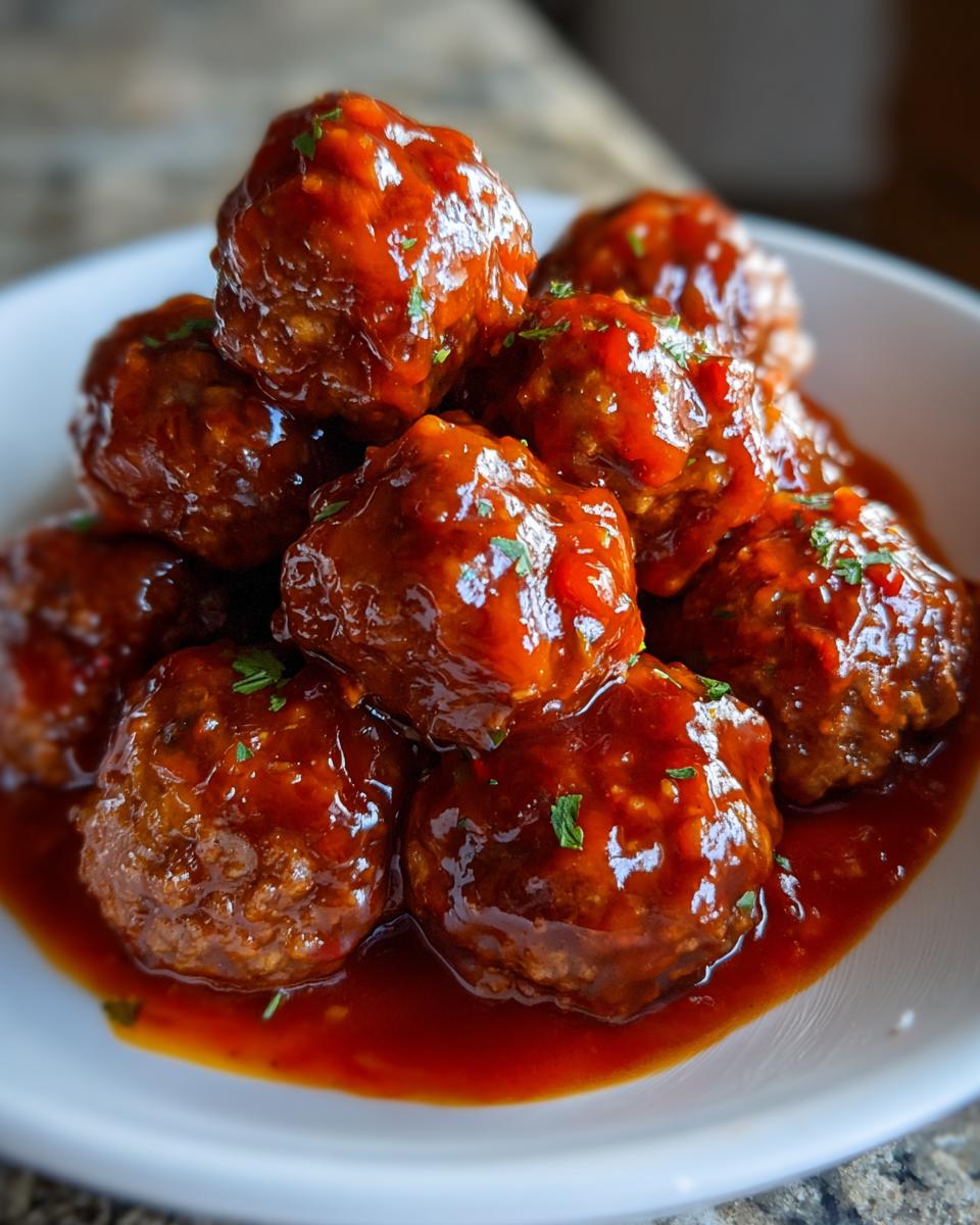 Jalapeño Glazed Meatballs - detail 1