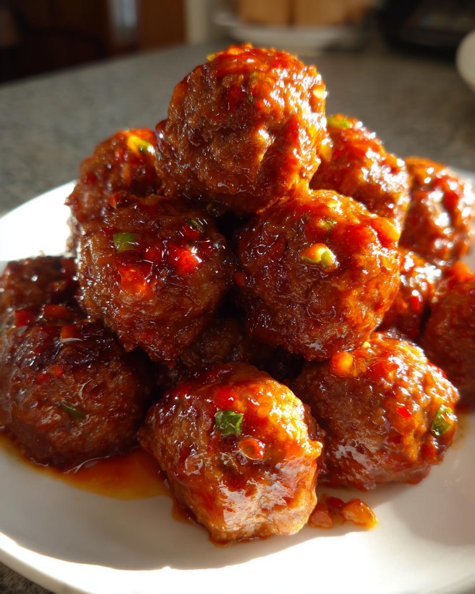 Jalapeño Glazed Meatballs - detail 2