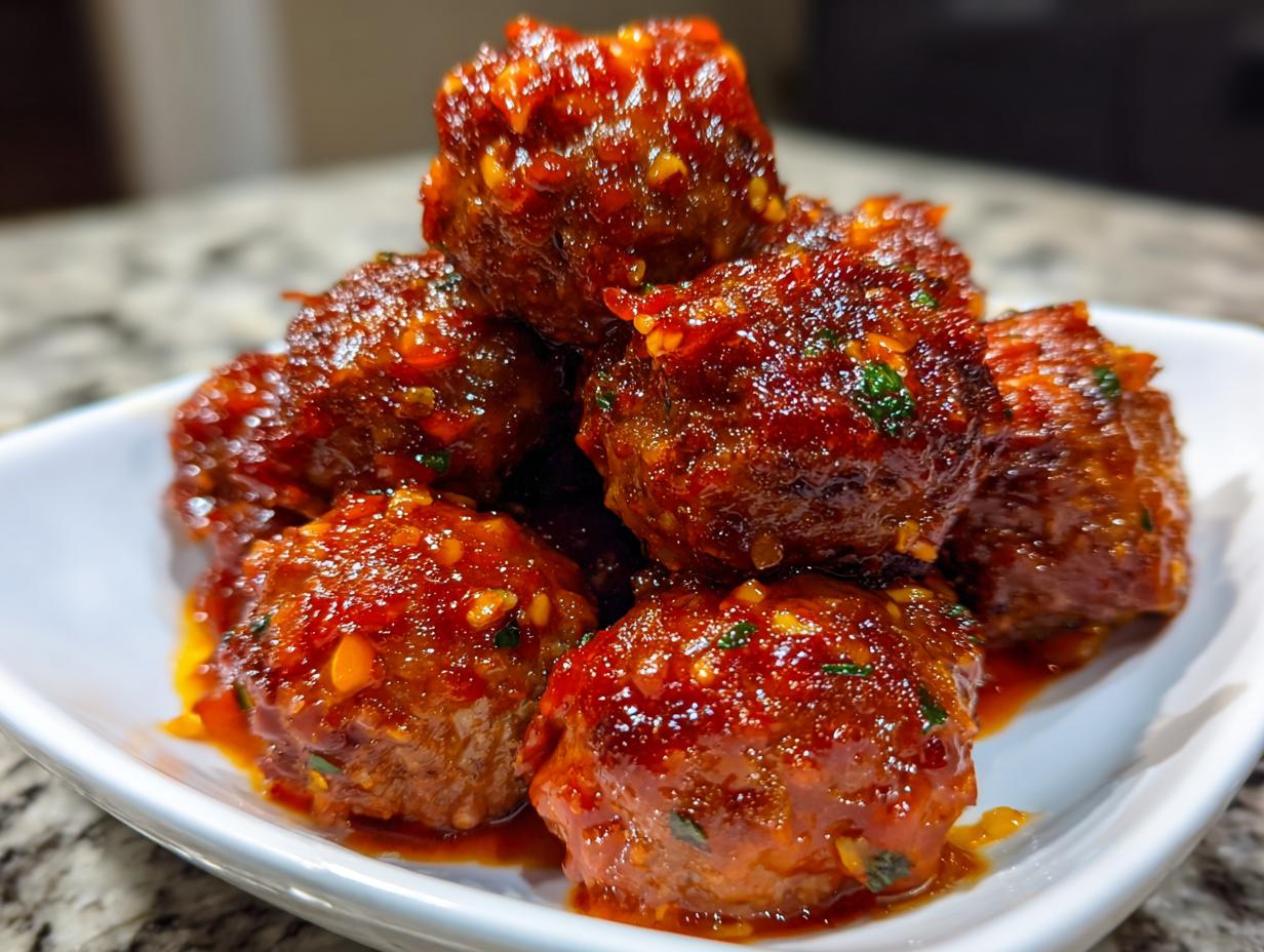 Jalapeño Glazed Meatballs