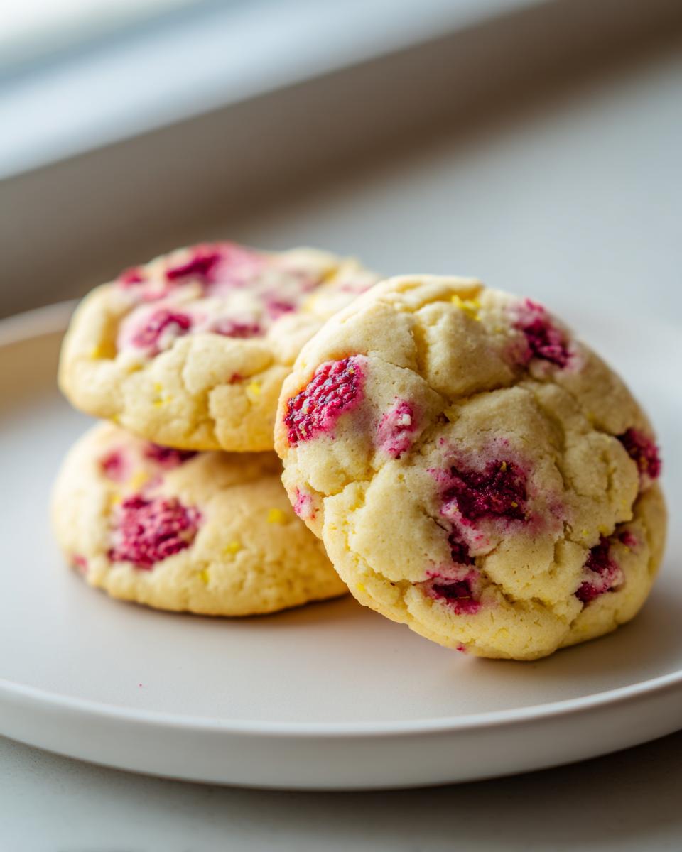 Lemon Raspberry Cookies - detail 1