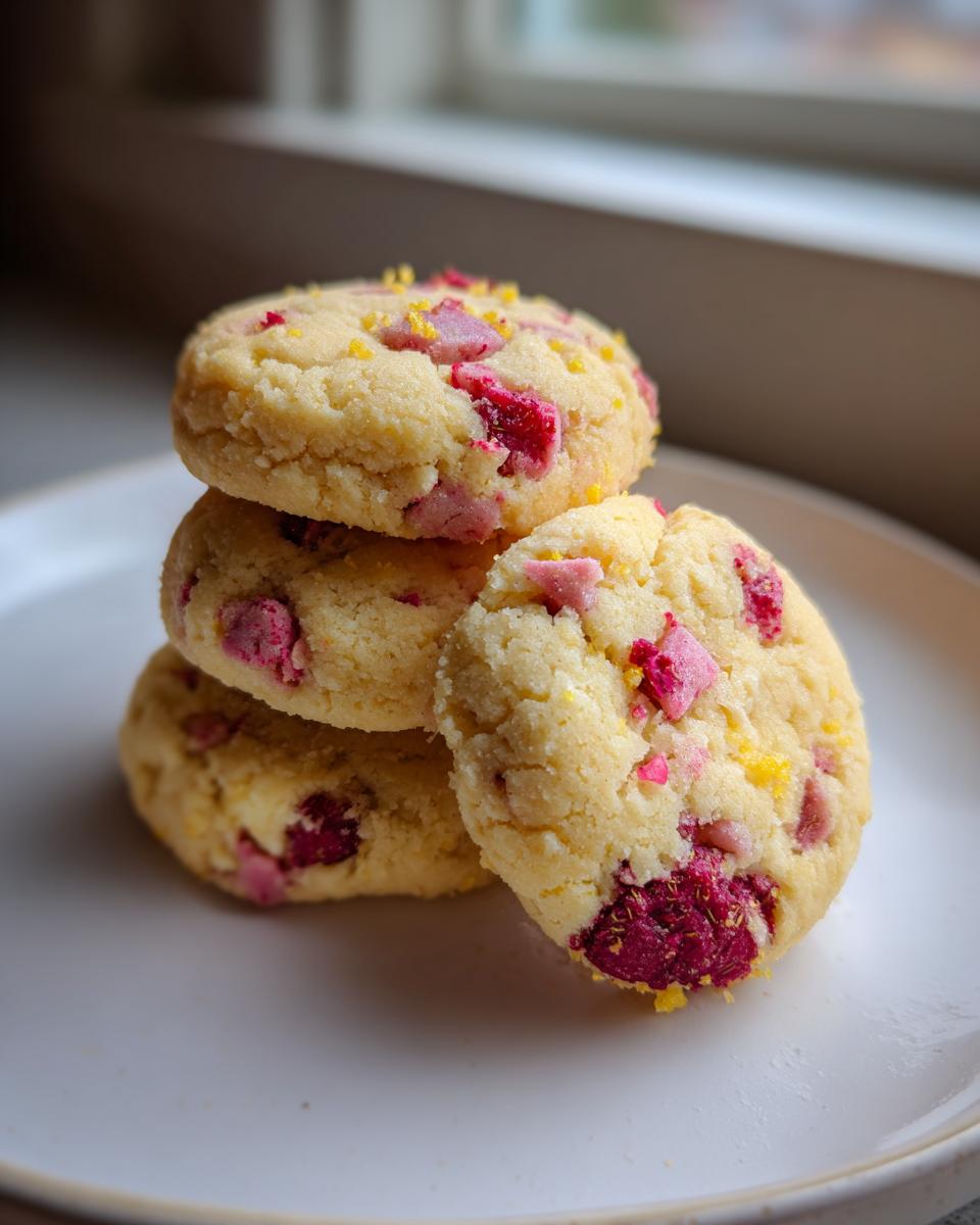 Lemon Raspberry Cookies - detail 2