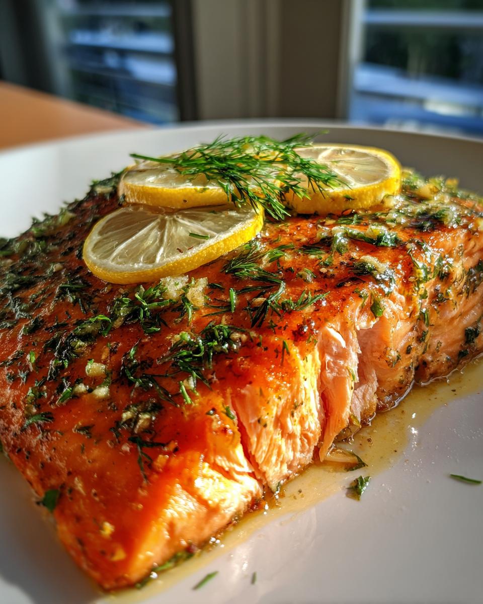 Lemony Baked Salmon With Fresh Dill - detail 2